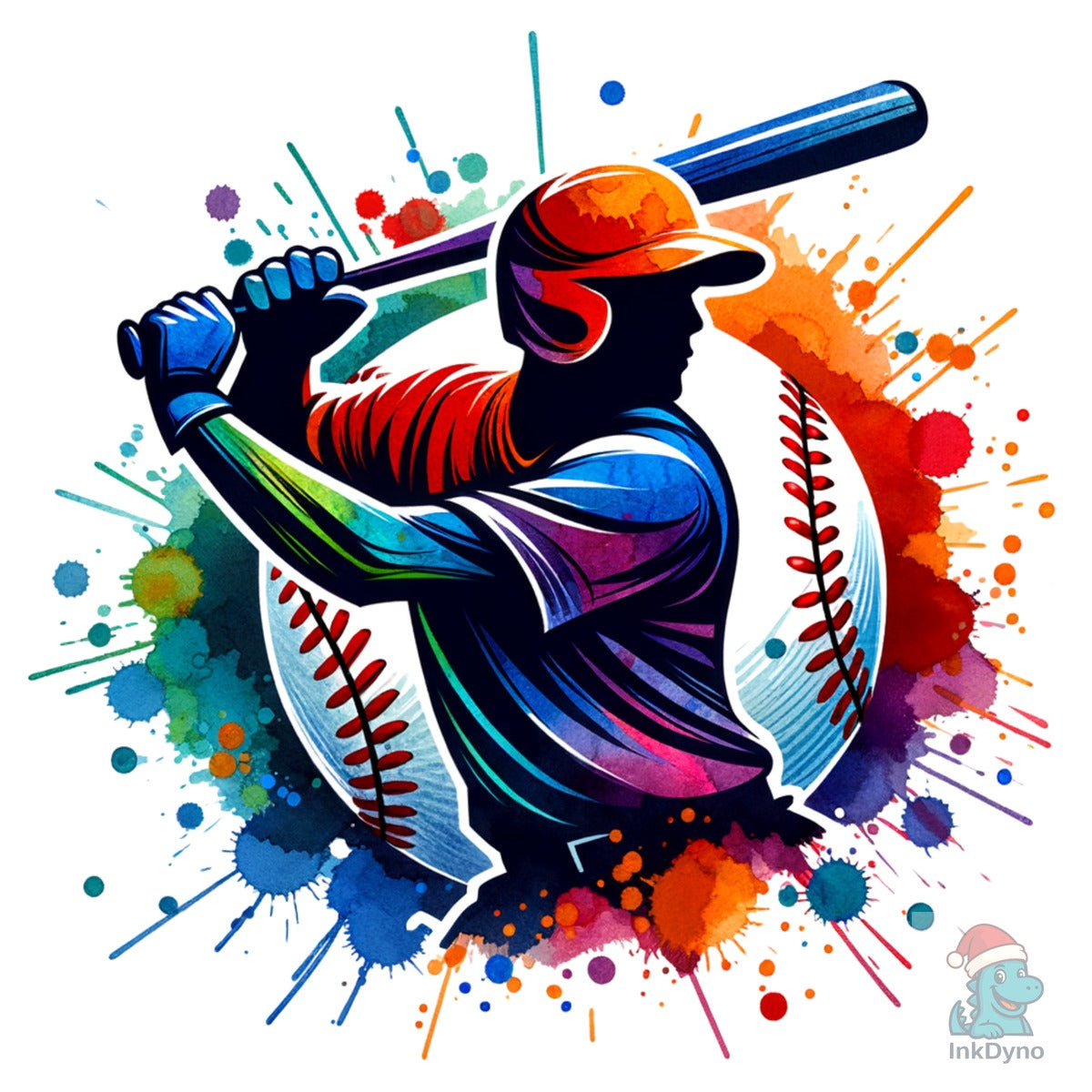 Colorful Baseball Game Day Mascot