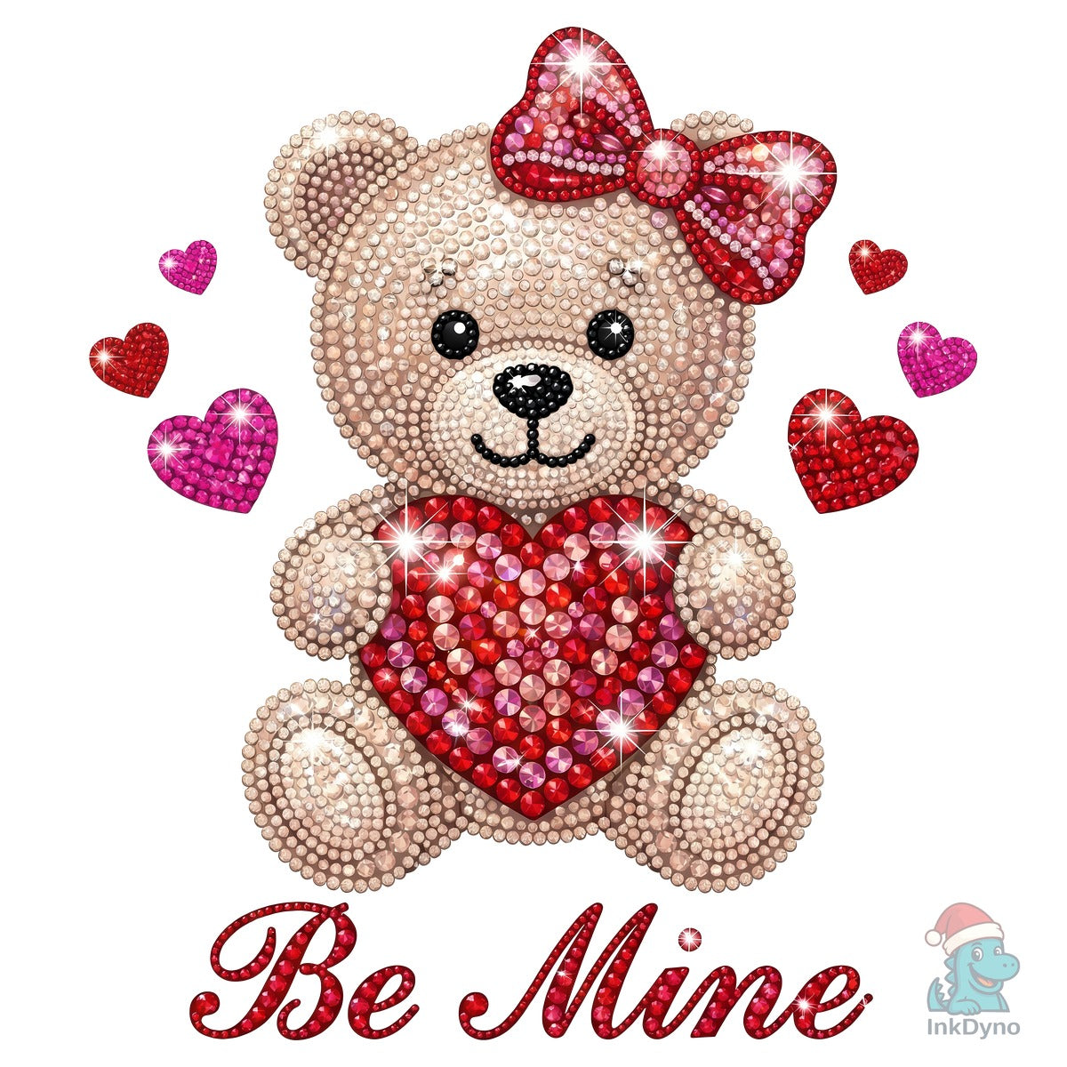 Rhinestone Teddy Bear Be Mine