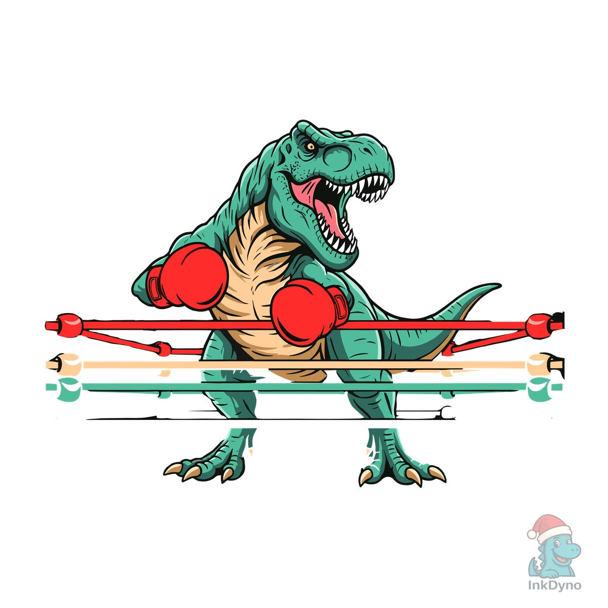 T-Rex Boxing Dinosaur T-shirt