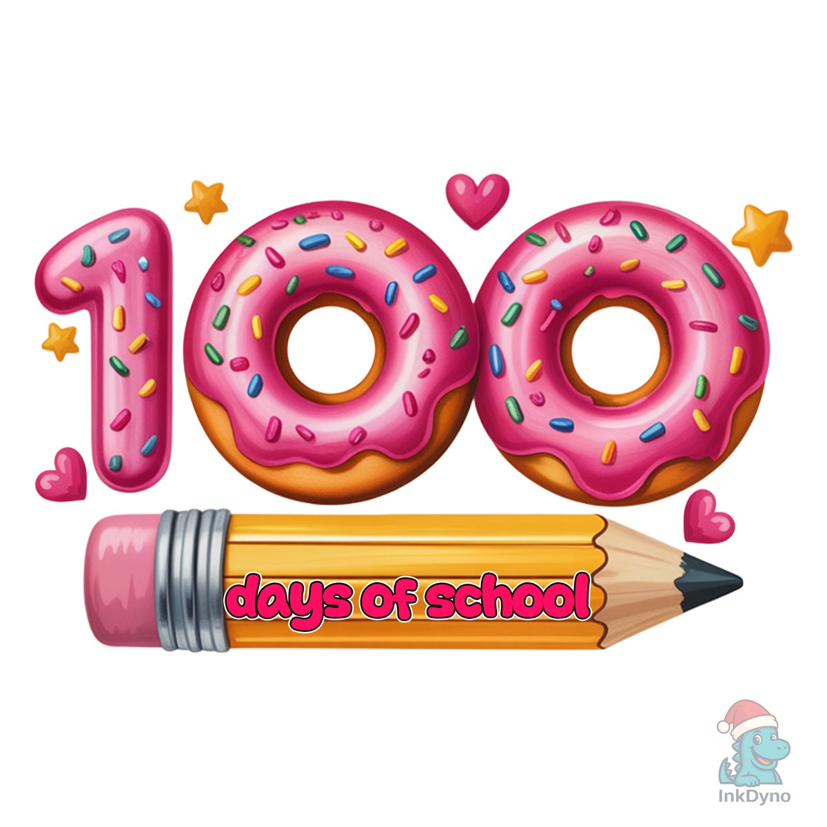 100 Days School Donat Pencil Shirt