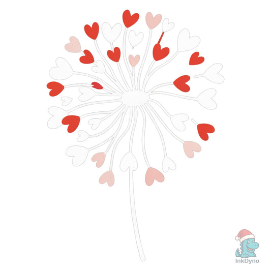 Heart Dandelion Valentine - DTF Transfer