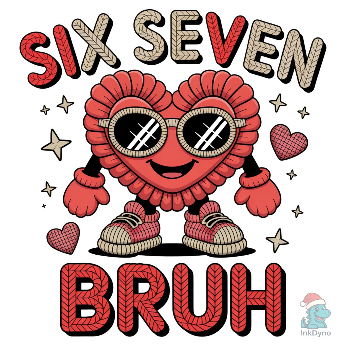 Knitted Yarn Valentine 67 Bruh Shirt