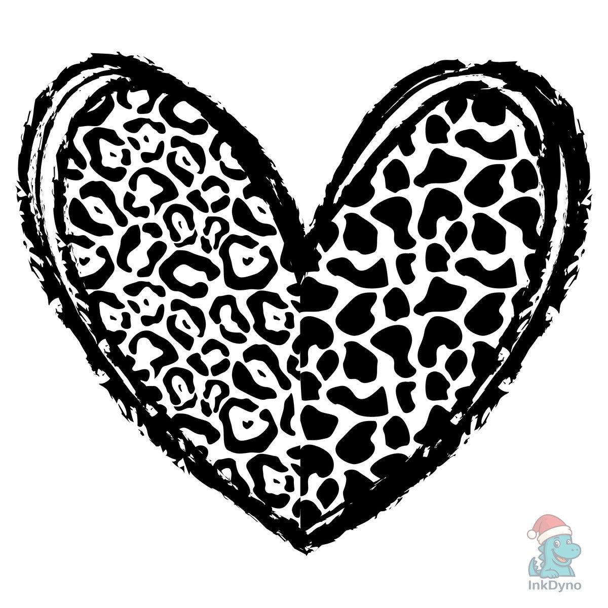 Leopard Heart Valentines Day