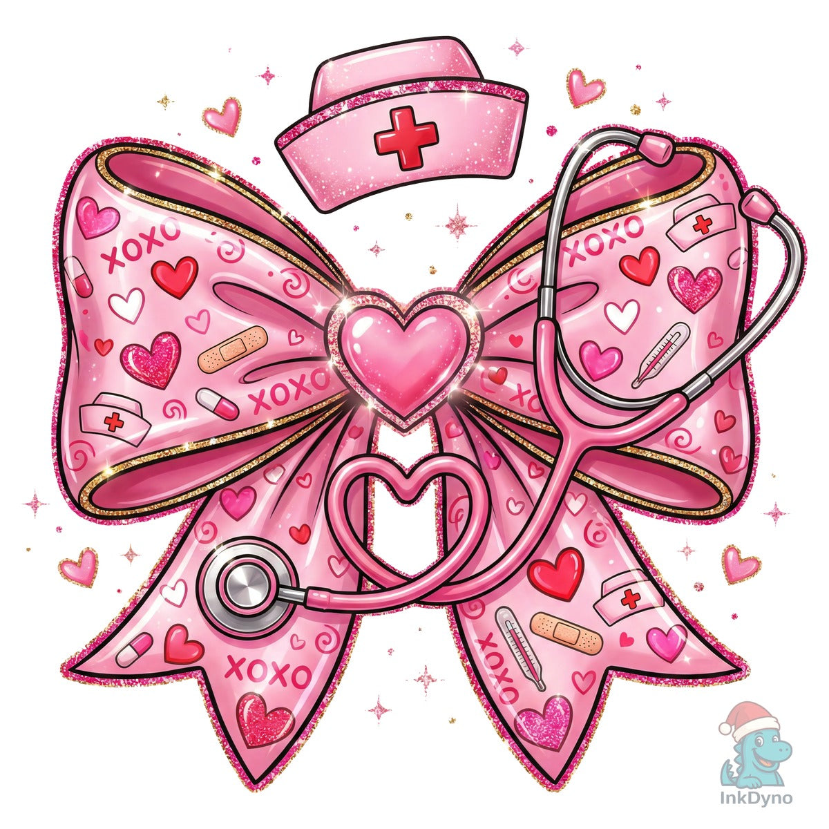 Valentine Nurse Coquette Bow