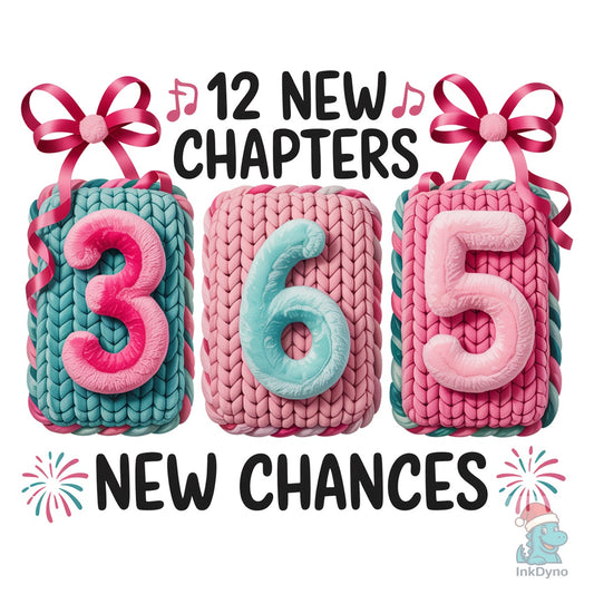 12 New Chapters 365 New Chances Faux - DTF Transfer