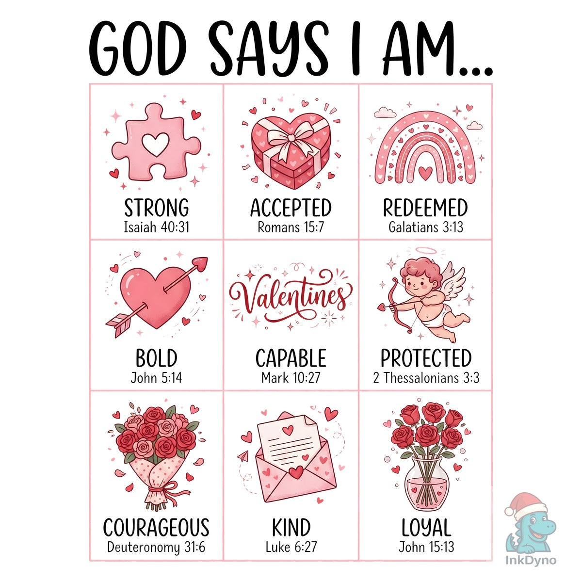 God Says I Am Christian Valentine