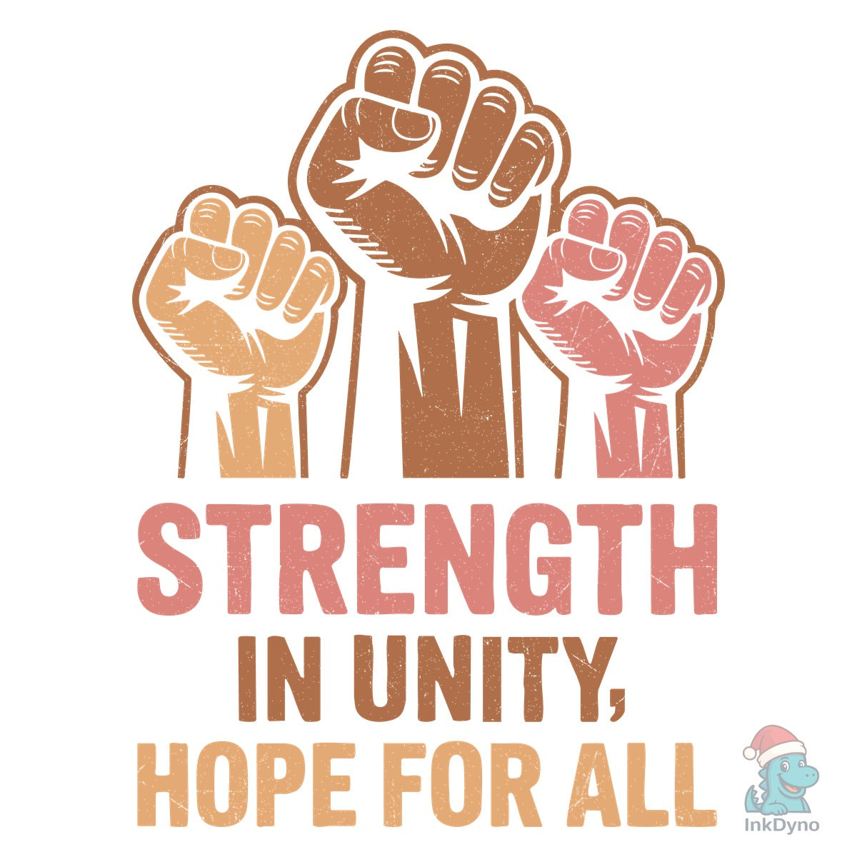 Unity Strength Hope Fist Design