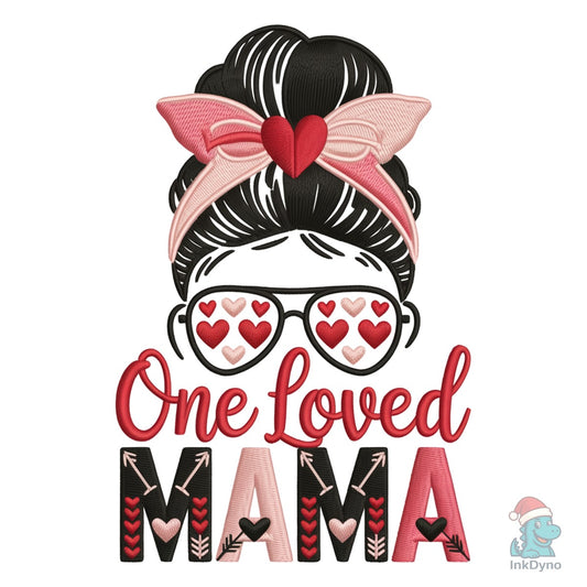 Crochet One Loved Mama Valentine - DTF Transfer