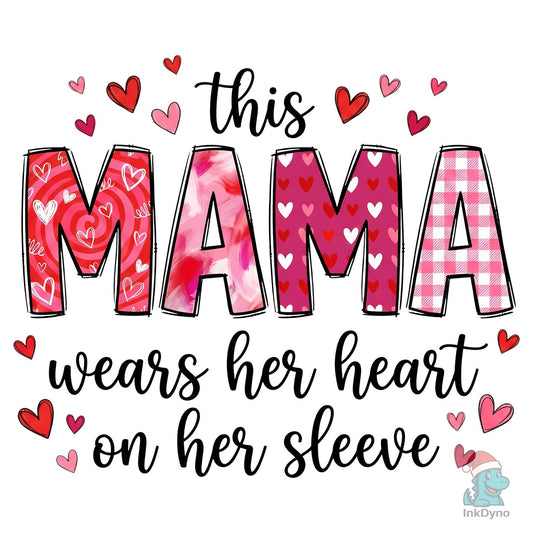 Cute Valentine Mama Sublimation Design - DTF Transfer