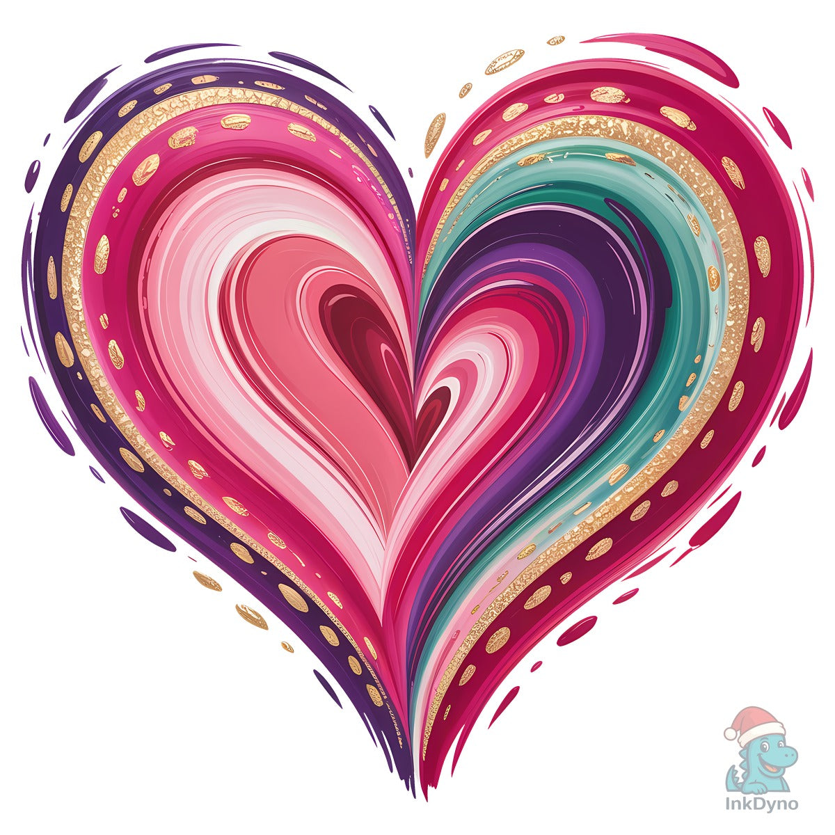 Valentine Love Heart Sublimation