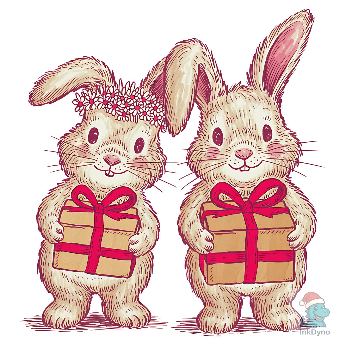 Whimsical Bunnies Valentine's Day