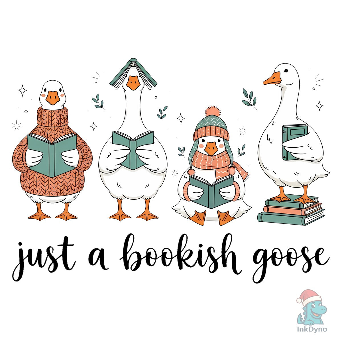 Cute Reading Goose Set