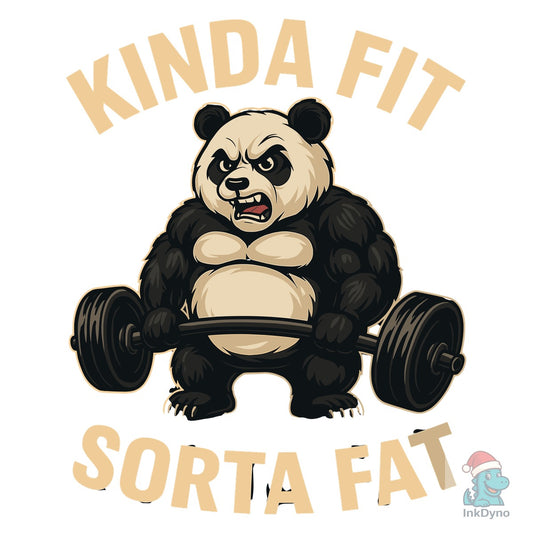 Funny Gym Panda Workout Quotes - DTF Transfer