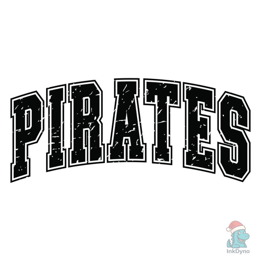 Retro Pirates Distressed Pirate Team - DTF Transfer