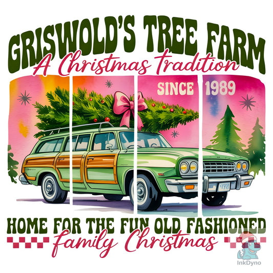 Griswold's Tree Farm Christmas Design - DTF Transfer
