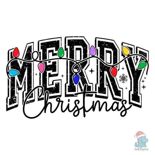 Merry Christmas Lights - DTF Transfer