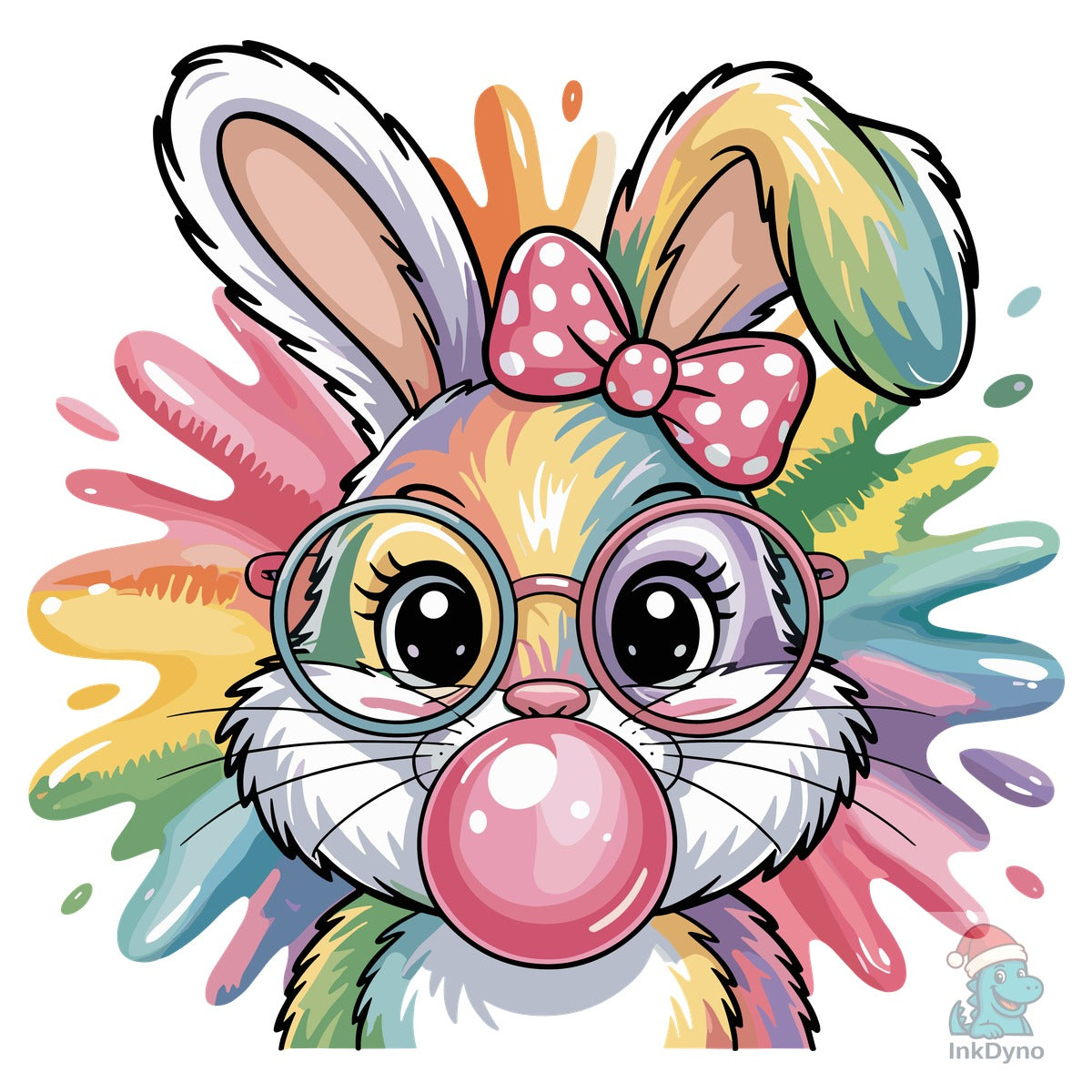 Easter Bunny Blowing Sublimation
