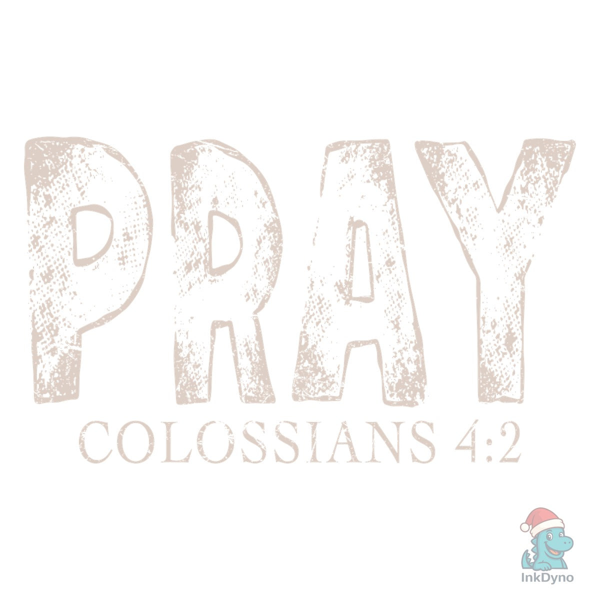 Pray Christian Quote Retro Distressed