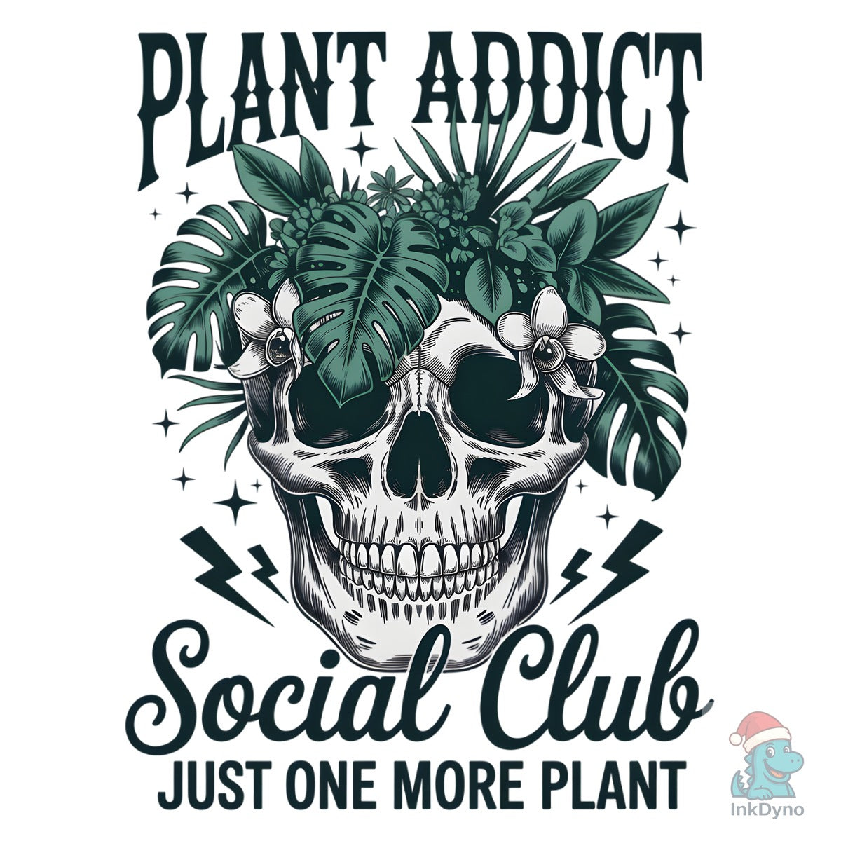 Plant Addict Skull Design