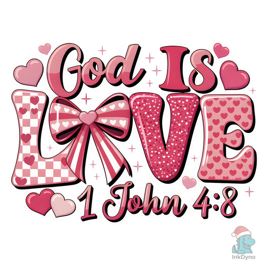 God is Love Christian - DTF Transfer