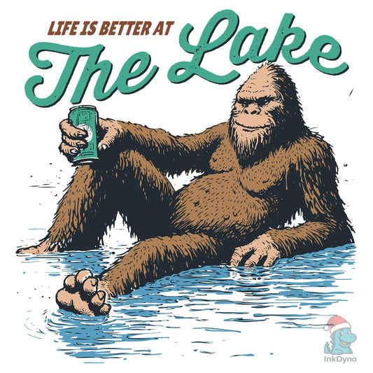 Life is Better at the Lake Bigfoot Shirt - DTF Transfer