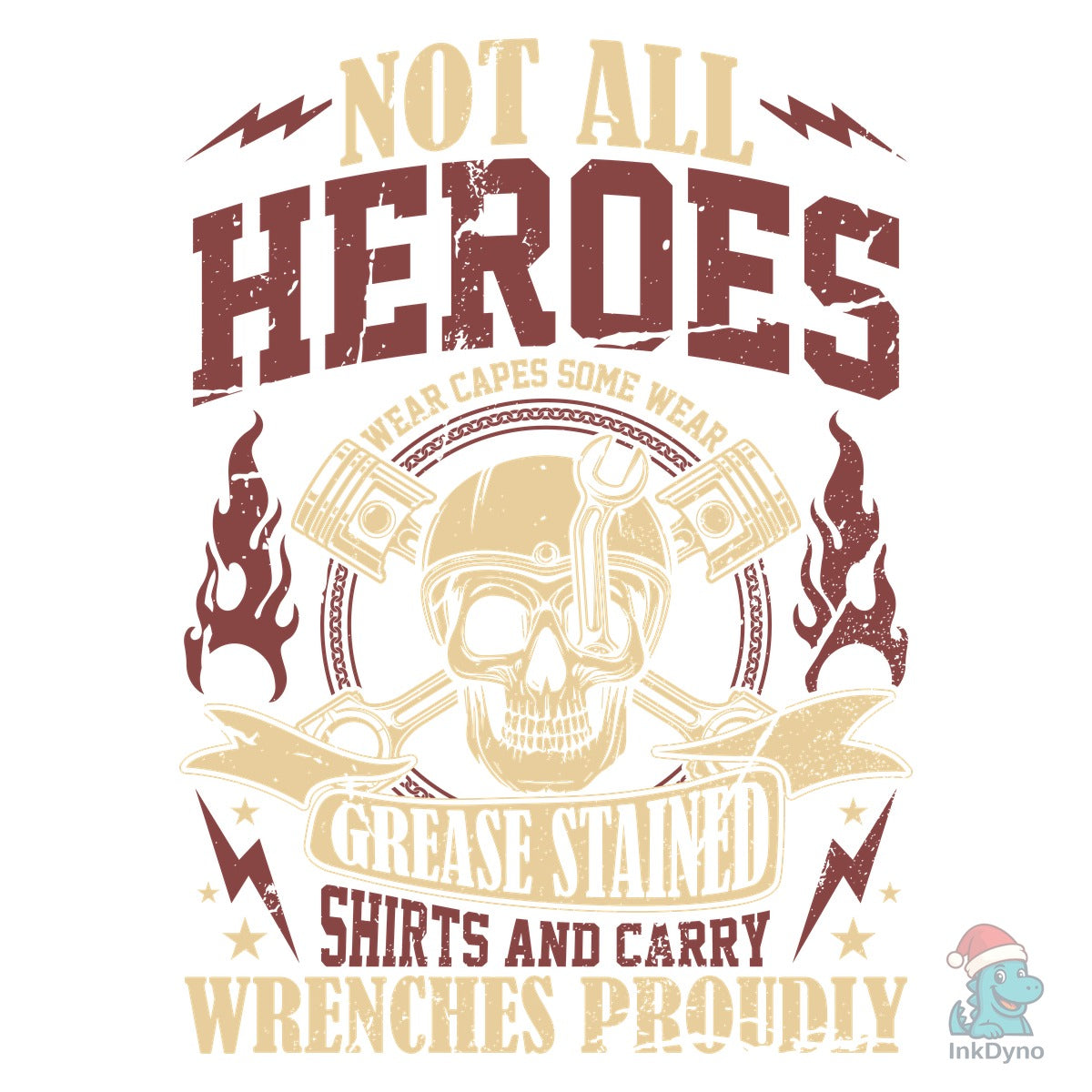 Small Engine Mechanic T-Shirt Design