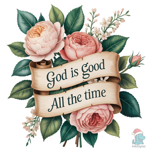 God is Good - Vintage Rose - DTF Transfer