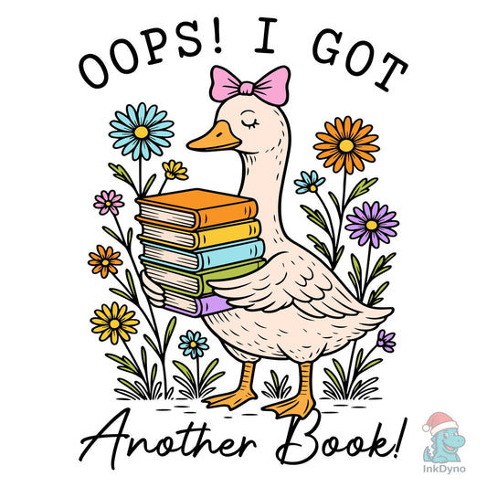 Goose with Books - DTF Transfer