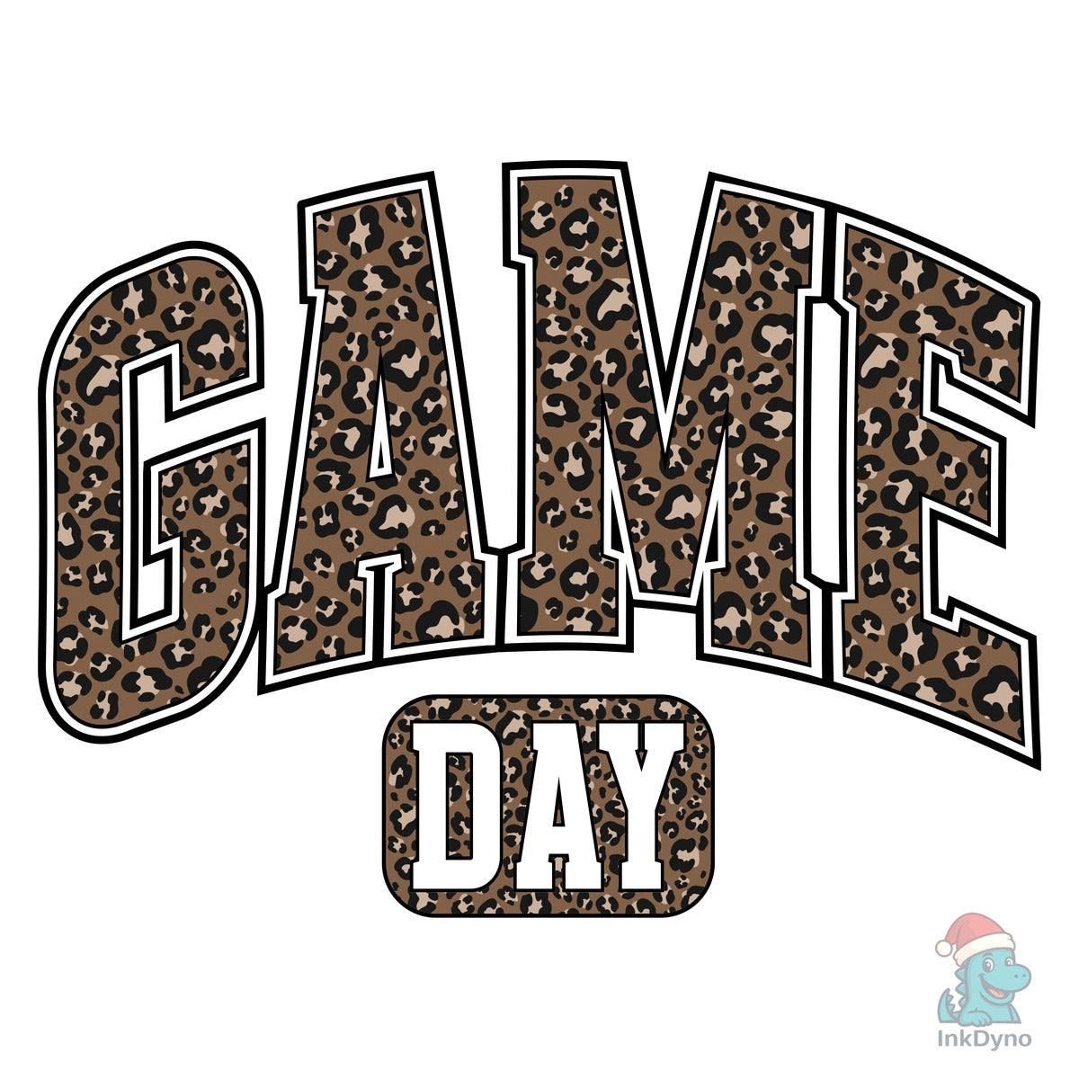 Leopard Print Game Day Design