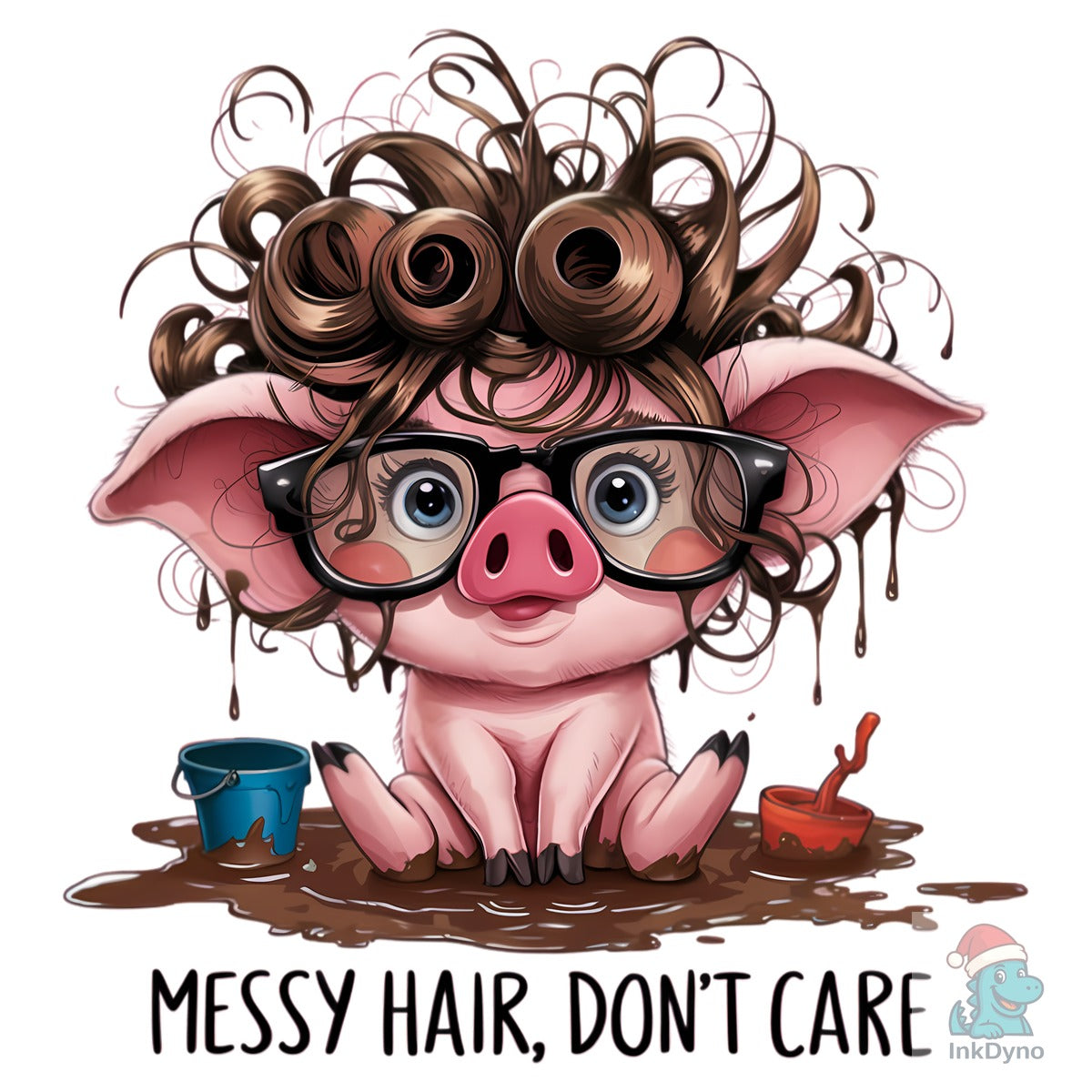 Messy Hair Pig
