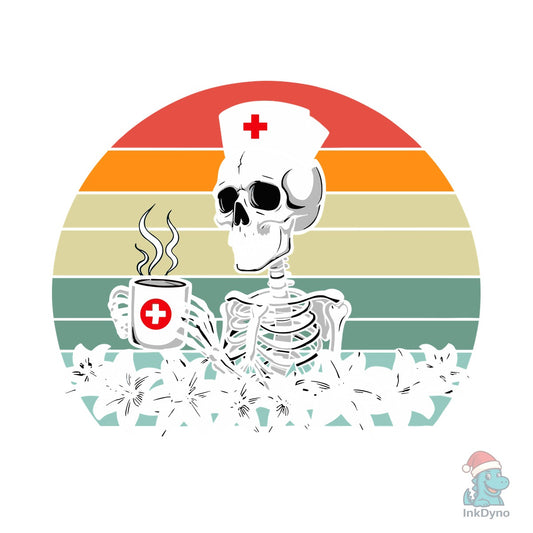 Tired Night Shift Nurse T-shirt - DTF Transfer