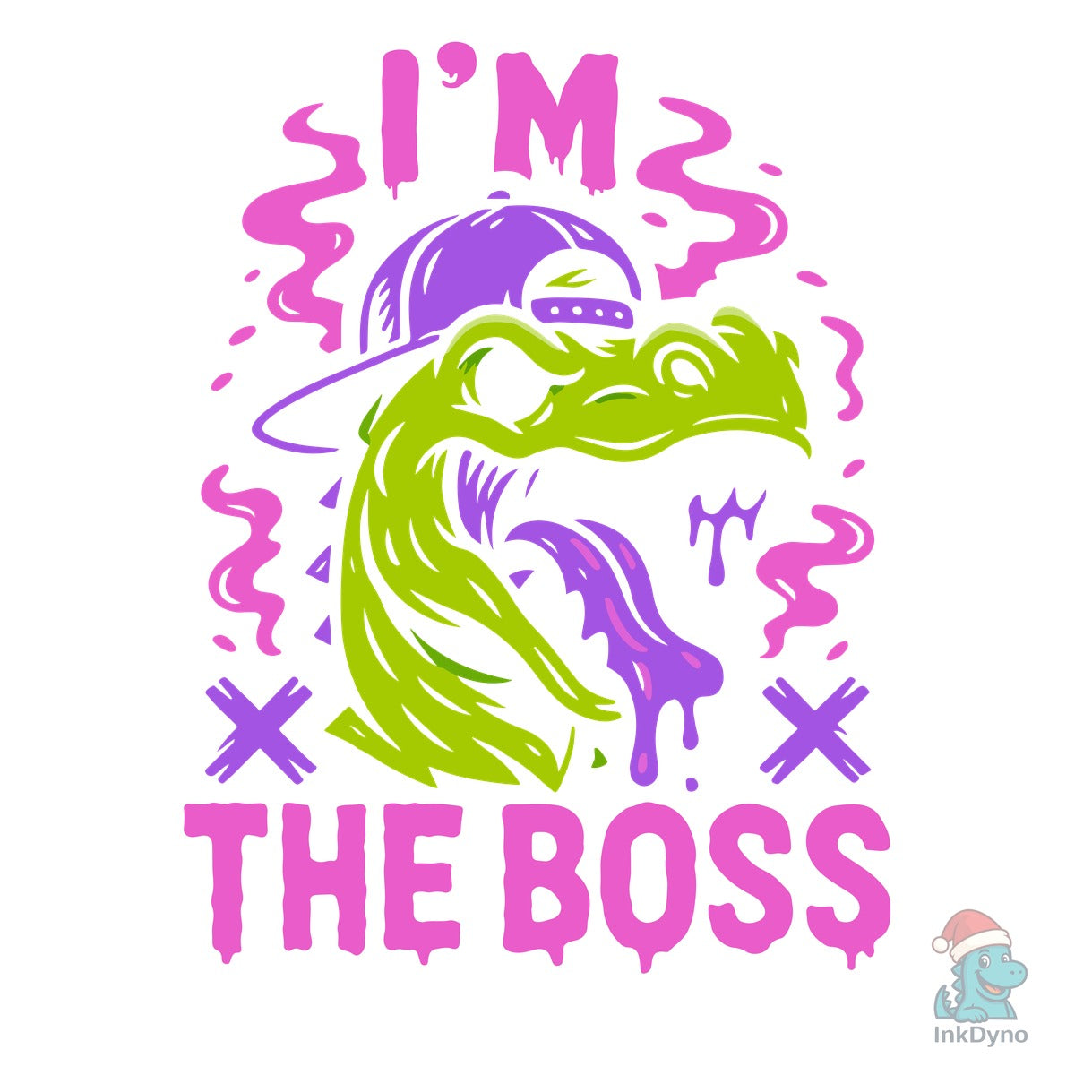 Dinosaur Boss Graphic Streetwear T-Shirt