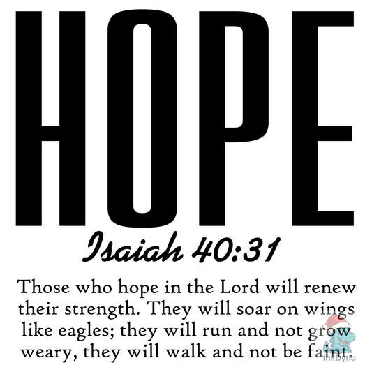 Hope Isaiah 40:31 Christian - DTF Transfer
