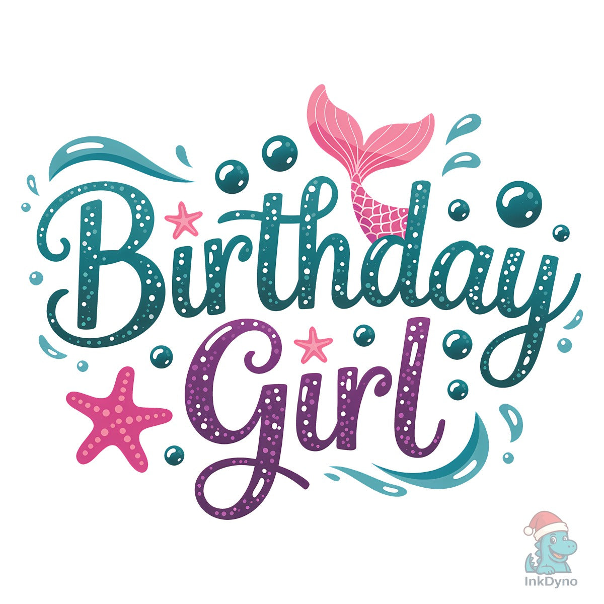 Mermaid Birthday Girl Toddler Shirt