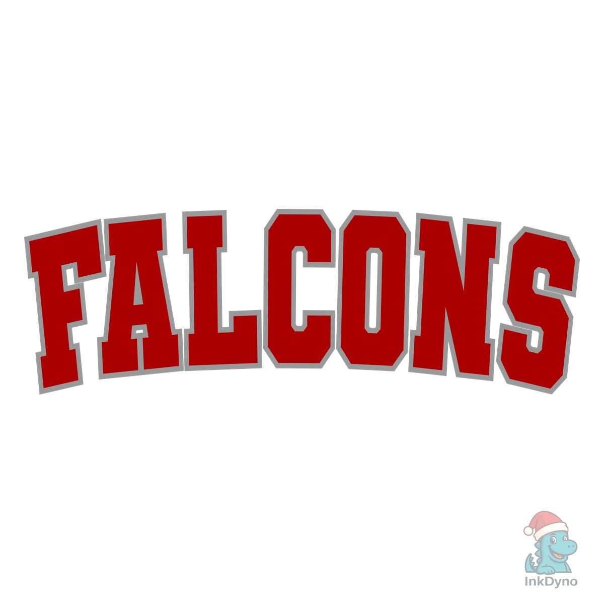 Falcons Football Team Red and Grey