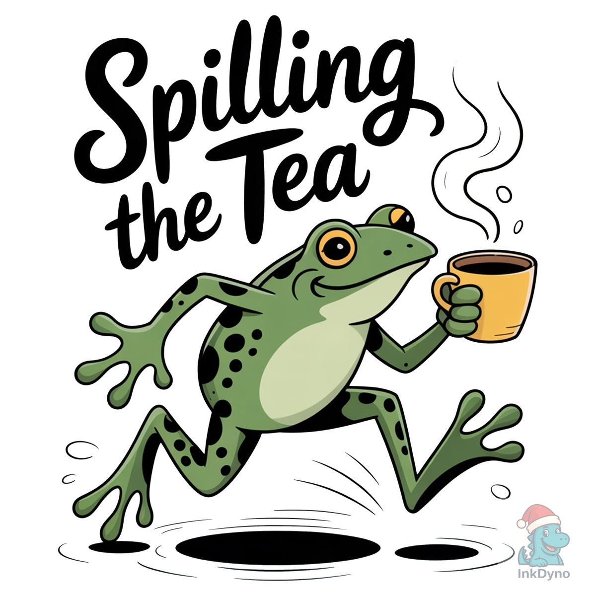 Funny Frog Spilling the Tea Sarcastic PN