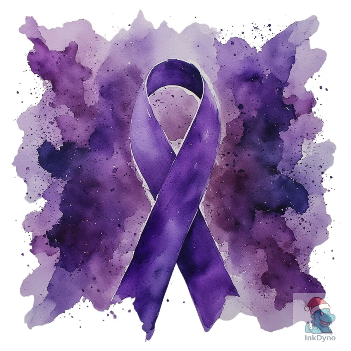 Alzheimer's Awareness Purple Ribbon