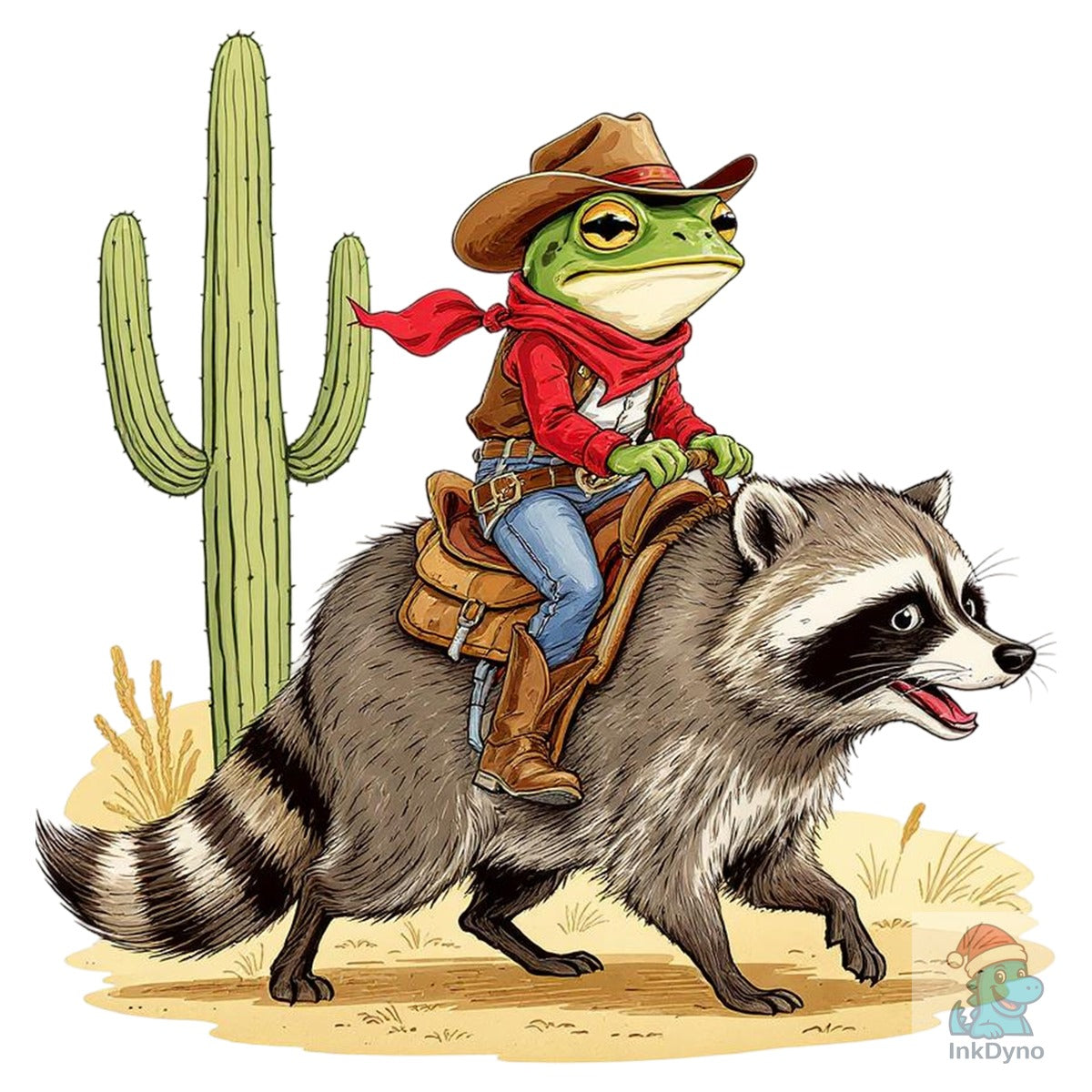 Raccoon Desert Howdy Cowboy Frog
