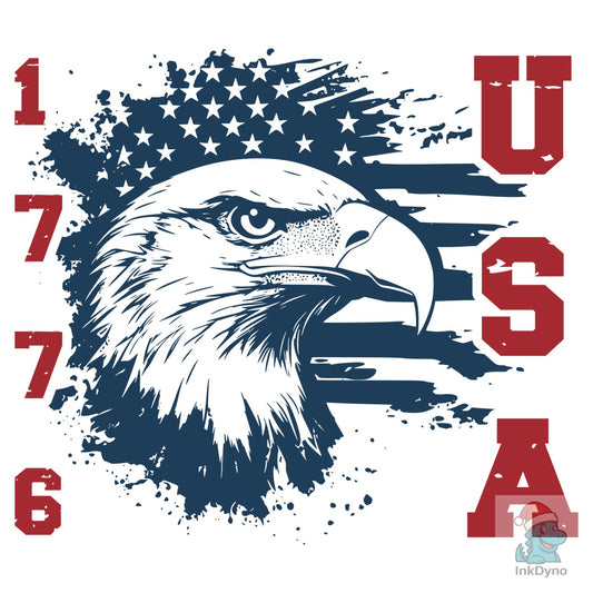 1776 USA - Classic Patriotic T-Shirt - DTF Transfer