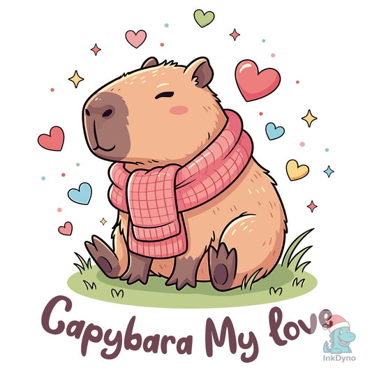 Capybara My Love Cute Animal T-Shirt - DTF Transfer