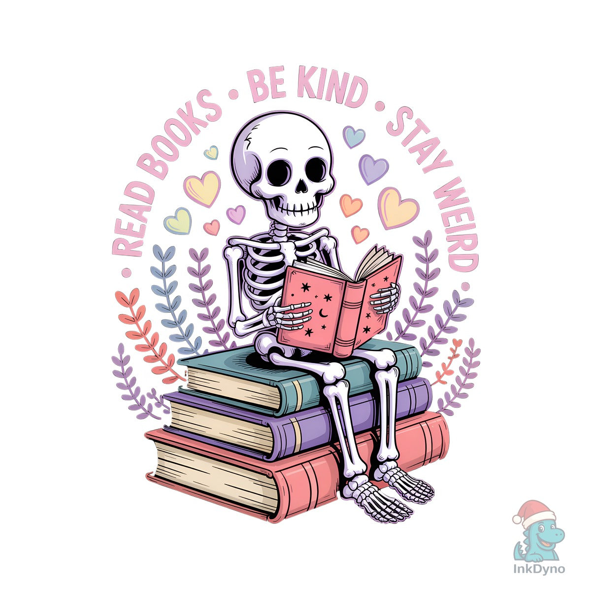 Skeleton Reading Book Halloween