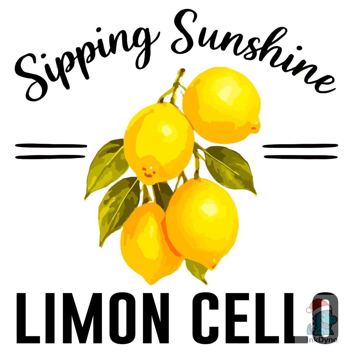 Summer Lemon Drink T-Shirt Design