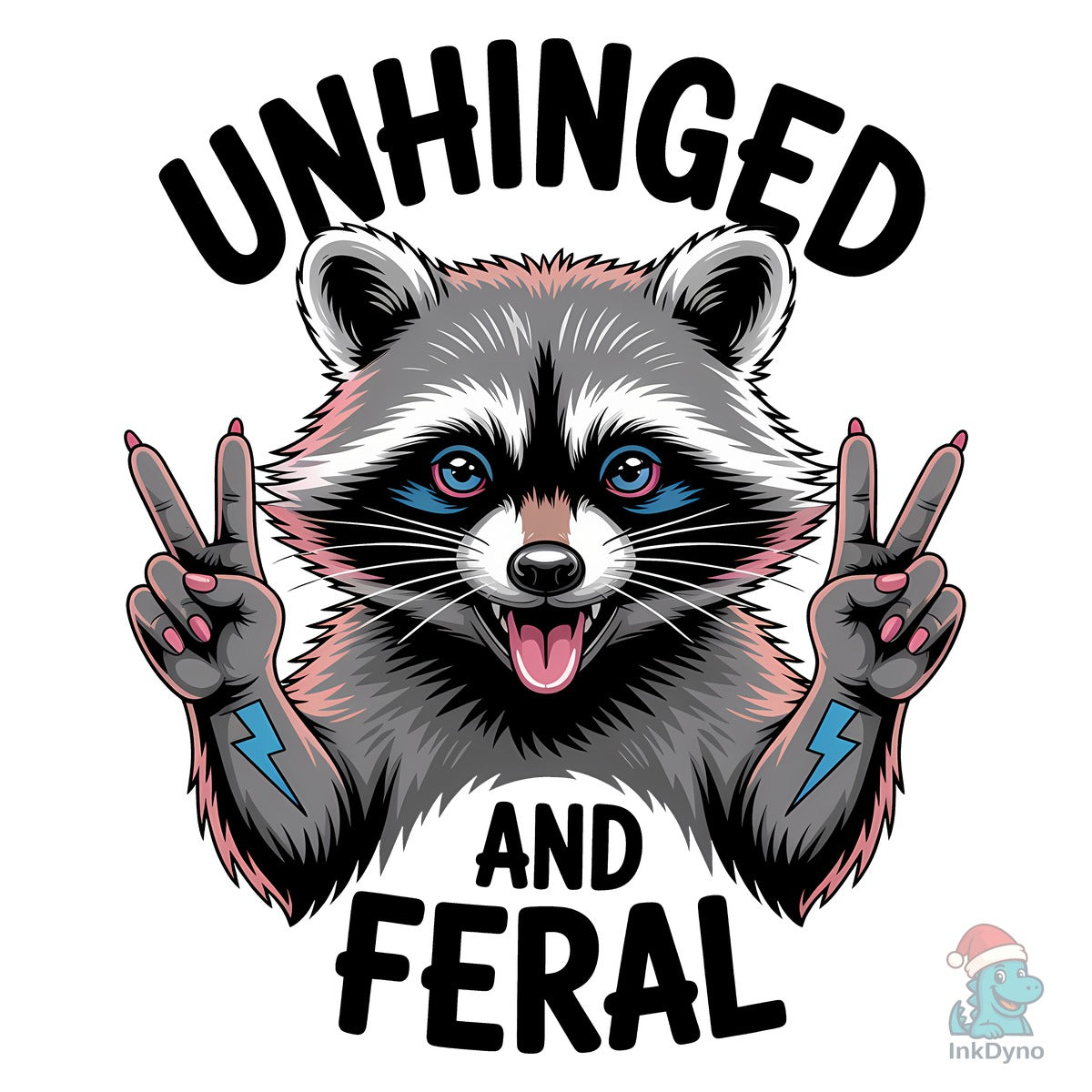 Cute but Feral Funny Raccoon Shirt