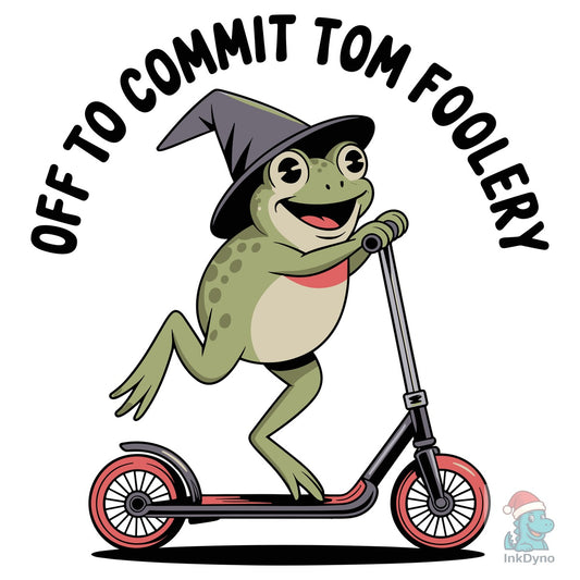 Off to Commit Tom Foolery Frog - DTF Transfer