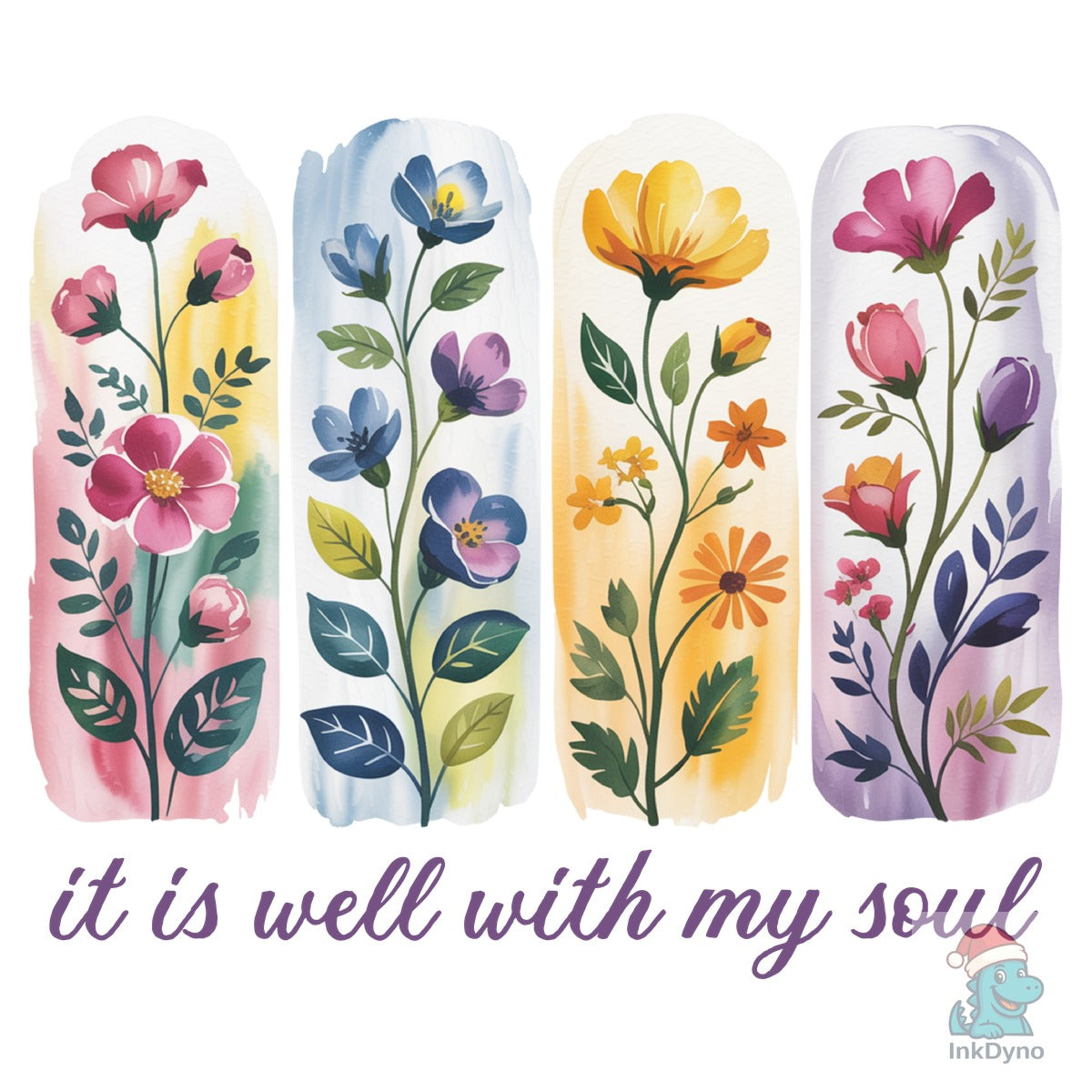 Brushstroke Floral Christian Flower
