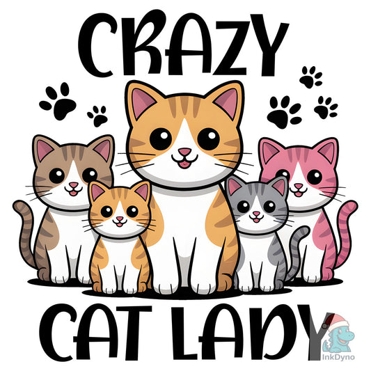 Crazy Cat Lady - DTF Transfer