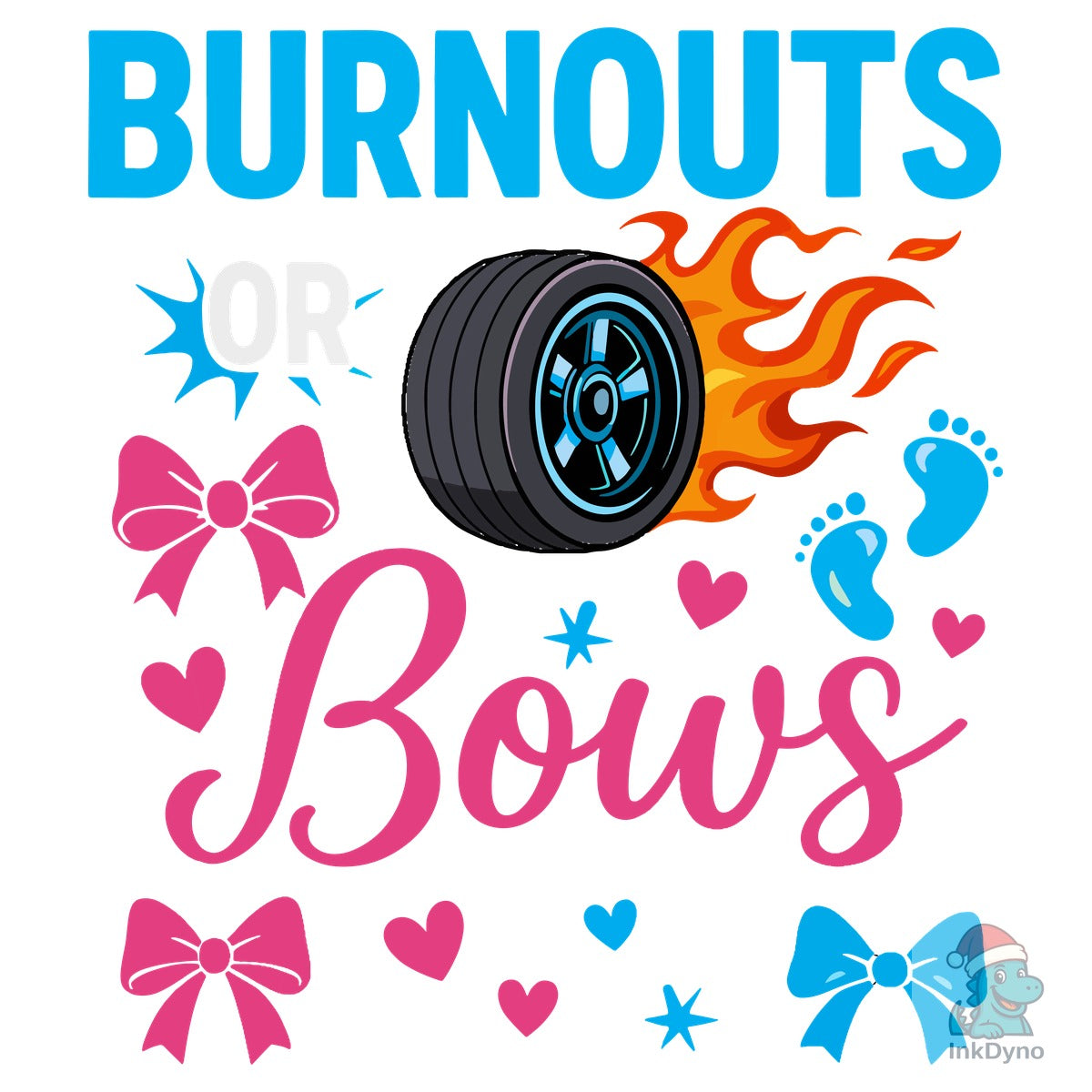 Burnouts Gender Reveal T-Shirt