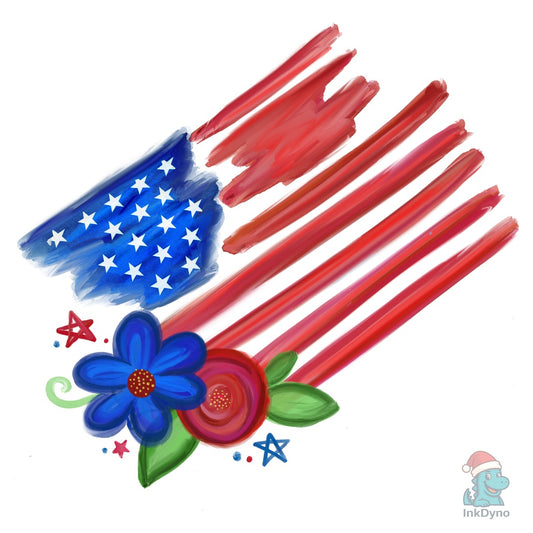 God Bless the USA Patriotic Dtf - DTF Transfer