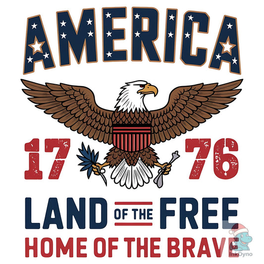 4th of July Vintage American Eagle - DTF Transfer