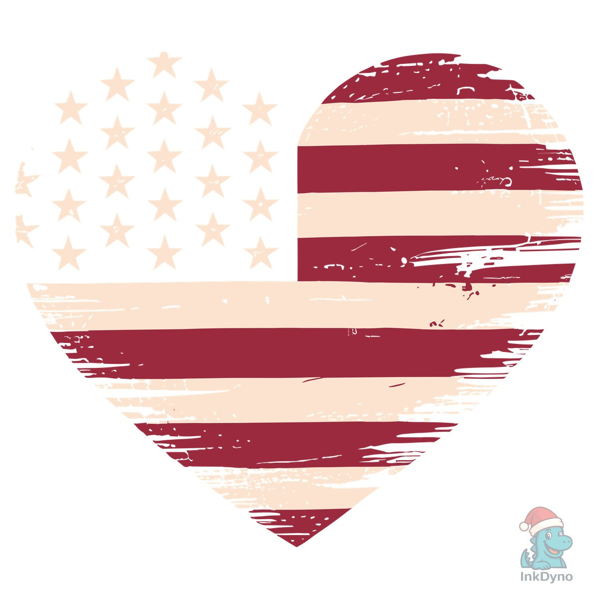 Retro America Love Flag